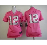 nike women nfl jerseys indianapolis colts #12 luck pink[nike love's]