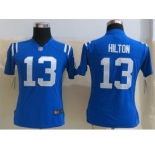 nike women nfl jerseys indianapolis colts #13 hilton blue[nike]