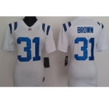 nike women nfl jerseys indianapolis colts #31 brown white[nike]
