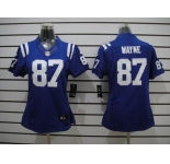 nike women nfl jerseys indianapolis colts #87 wayne blue[nike]