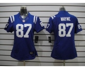 nike women nfl jerseys indianapolis colts #87 wayne blue[nike]