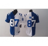 nike women nfl jerseys indianapolis colts #87 wayne white-blue[Elite split]