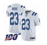Youth Indianapolis Colts #23 Kenny Moore White Vapor Untouchable Limited Player 100th Season Football Jersey