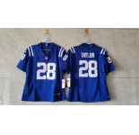 Youth Indianapolis Colts #28 Jonathan Taylor Blue 2024 F.U.S.E. Vapor Untouchable Limited Stitched Football Jersey