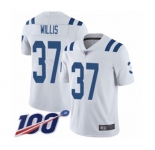 Youth Indianapolis Colts #37 Khari Willis White Vapor Untouchable Limited Player 100th Season Football Jersey