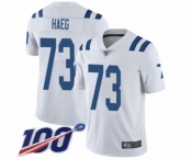 Youth Indianapolis Colts #73 Joe Haeg White Vapor Untouchable Limited Player 100th Season Football Jersey