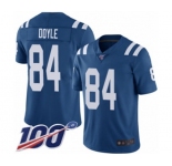 Youth Indianapolis Colts #84 Jack Doyle Royal Blue Team Color Vapor Untouchable Limited Player 100th Season Football Jersey