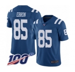 Youth Indianapolis Colts #85 Eric Ebron Limited Royal Blue Rush Vapor Untouchable 100th Season Football Jersey