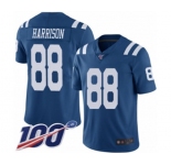 Youth Indianapolis Colts #88 Marvin Harrison Limited Royal Blue Rush Vapor Untouchable 100th Season Football Jersey