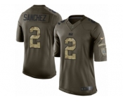 Youth Nike Indianapolis Colts #2 Rigoberto Sanchez Limited Green Salute to Service NFL Jersey