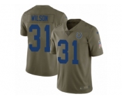 Youth Nike Indianapolis Colts #31 Quincy Wilson Limited Olive 2017 Salute to Service NFL Jersey