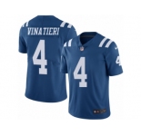 Youth Nike Indianapolis Colts #4 Adam Vinatieri Limited Royal Blue Rush NFL Jersey