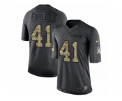Youth Nike Indianapolis Colts #41 Matthias Farley Limited Black 2016 Salute to Service NFL Jersey