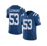 Youth Nike Indianapolis Colts #53 Darius Leonard Royal Blue Team Color Stitched NFL Vapor Untouchable Limited Jersey