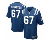 Youth Nike Indianapolis Colts #67 Jeremy Vujnovich Game Royal Blue Team Color NFL Jersey