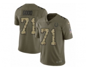 Youth Nike Indianapolis Colts #71 Denzelle Good Limited Olive Camo 2017 Salute to Service NFL Jersey