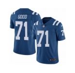 Youth Nike Indianapolis Colts #71 Denzelle Good Limited Royal Blue Rush NFL Jersey