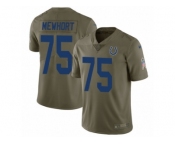 Youth Nike Indianapolis Colts #75 Jack Mewhort Limited Olive 2017 Salute to Service NFL Jersey