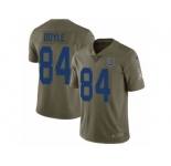 Youth Nike Indianapolis Colts #84 Jack Doyle Limited Olive 2017 Salute to Service NFL Jersey