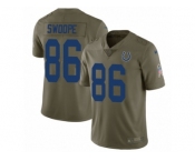 Youth Nike Indianapolis Colts #86 Erik Swoope Limited Olive 2017 Salute to Service NFL Jersey