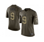 Youth Nike Indianapolis Colts #9 Jeff Locke Limited Green Salute to Service NFL Jersey