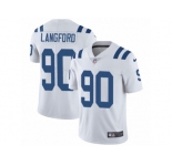 Youth Nike Indianapolis Colts #90 Kendall Vapor Untouchable Langford Limited White NFL Jersey
