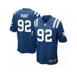 Youth Nike Indianapolis Colts #92 Margus Hunt Game Royal Blue Team Color NFL Jersey