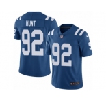Youth Nike Indianapolis Colts #92 Margus Hunt Royal Blue Team Color Vapor Untouchable Limited Player NFL Jersey