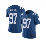 Youth Nike Indianapolis Colts #97 Al Woods Limited Royal Blue Rush NFL Jersey