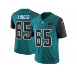 Youth Nike Jacksonville Jaguars #65 Brandon Linder Vapor Untouchable Limited Teal Green Team Color NFL Jersey