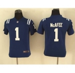 nike youth nfl jerseys indianapolis colts #1 mcafee blue[nike]