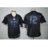 nike youth nfl jerseys indianapolis colts #12 luck black[Elite lights out]