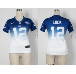 nike youth nfl jerseys indianapolis colts #12 luck blue-white[nike drift fashion][second version]