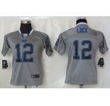 nike youth nfl jerseys indianapolis colts #12 luck grey[Elite lights out]