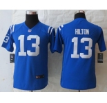 nike youth nfl jerseys indianapolis colts #13 hilton blue[nike]