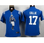 nike youth nfl jerseys indianapolis colts #17 collie blue[portrait fashion]