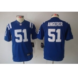 nike youth nfl jerseys indianapolis colts #51 angerer blue[nike limited]