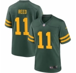 Men Green Bay Packers #11 Jayden Reed Green Stitched Game Jersey1