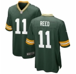 Men Green Bay Packers #11 Jayden Reed Green Stitched Game Jerseys