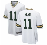 Men Green Bay Packers #11 Jayden Reed White Stitched Game Jersey