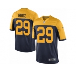 Men Nike Green Bay Packers #29 Kentrell Brice Game Navy Blue Alternate NFL Jersey