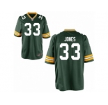 Men Nike Green Bay Packers #33 Aron Jones Game Green Team Color NFL Jersey