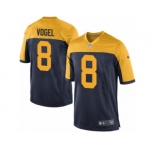Men Nike Green Bay Packers #8 Justin Vogel Game Navy Blue Alternate NFL Jersey
