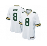 Men Nike Green Bay Packers #8 Justin Vogel Game White NFL Jersey