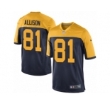 Men Nike Green Bay Packers #81 Geronimo Allison Game Navy Blue Alternate NFL Jersey