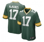 Men's Green Bay Packers #17 Brandon McManus Green Football Stitched Game Jersey