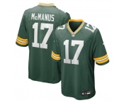 Men's Green Bay Packers #17 Brandon McManus Green Football Stitched Game Jersey