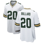 Mens Green Bay Packers #20 Javon Bullard Nike White Vapor Limited Player Jersey