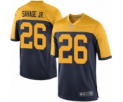 Men's Green Bay Packers #26 Darnell Savage Jr. Game Navy Blue Alternate Football Jersey
