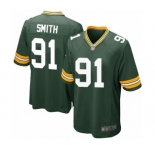 Men's Green Bay Packers #91 Preston Smith Game Green Team Color Football Jersey